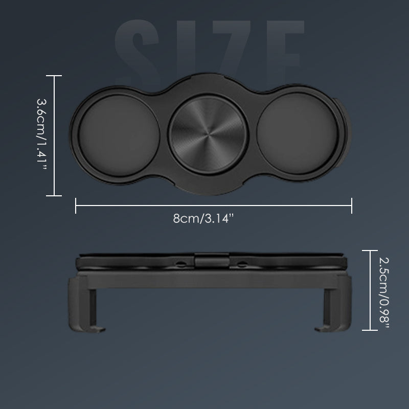 Dual-Ring Three-Finger Back Clip Holder