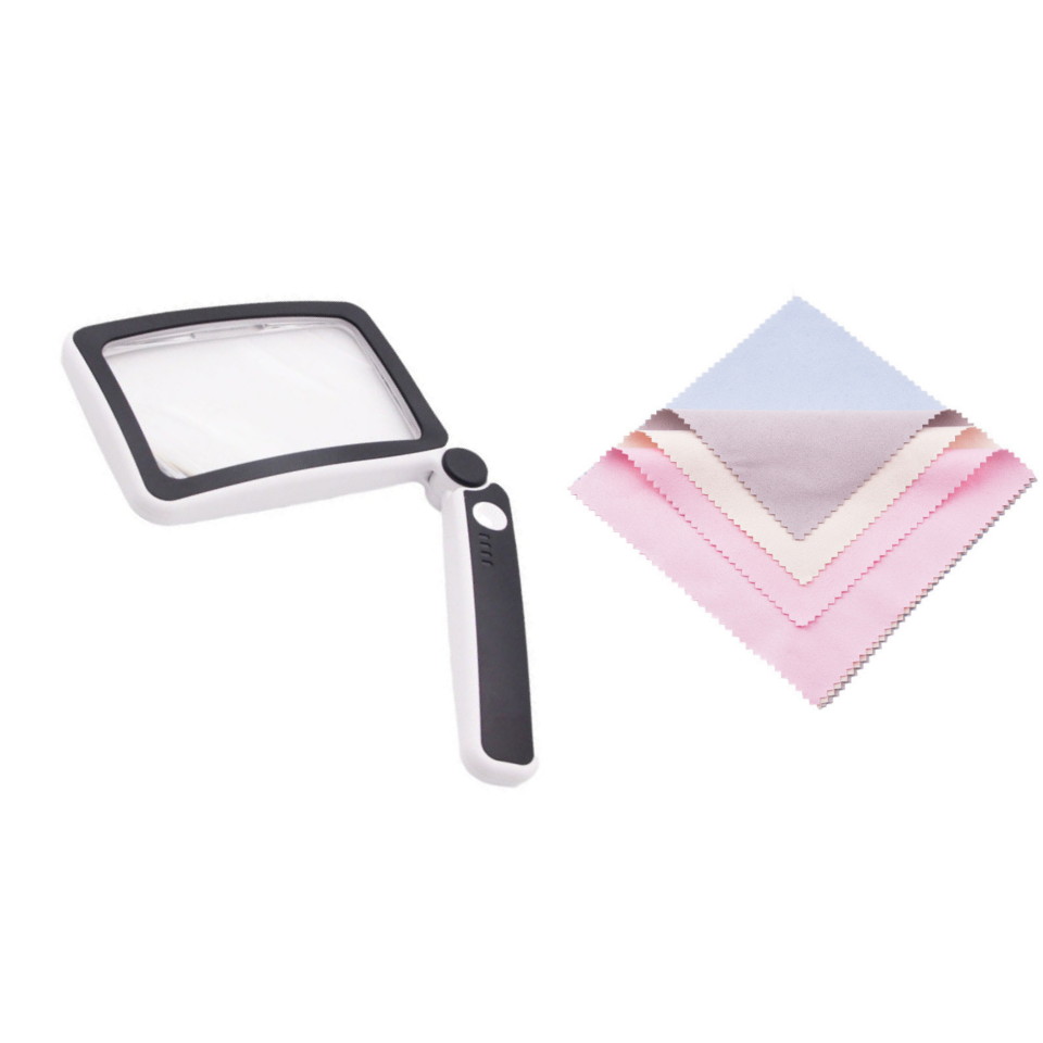 🔍💡Foldable, Handheld Reading Magnifier with Illumination 📖✨