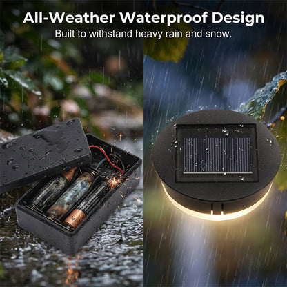 Solar Powered Hollow-Out Hanging Light