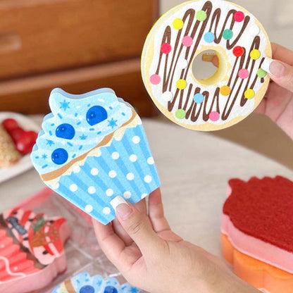 Dessert-Shaped Cleaning Sponge for Kitchen