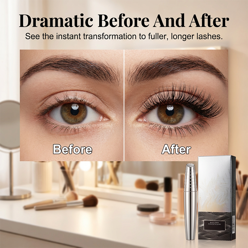 Waterproof Long Lasting Black Mascara