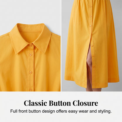 Women's Elegant Puff Sleeve A-Line Dress