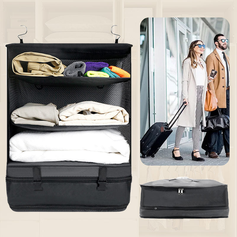 Portable Foldable Triple Mesh Organizer Hanging Bag