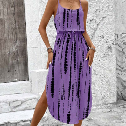 Women's Tie-Dye Cami Midi Dress