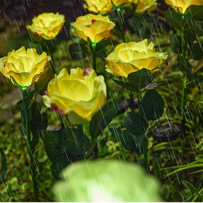 Solar Powered Rose Flower Stake Lights
