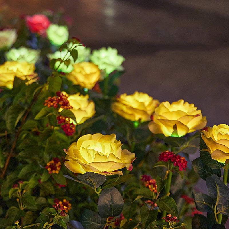 Solar Powered Rose Flower Stake Lights