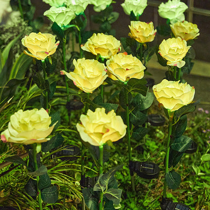 Solar Powered Rose Flower Stake Lights