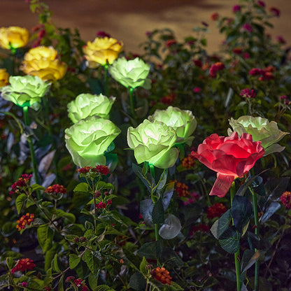 Solar Powered Rose Flower Stake Lights