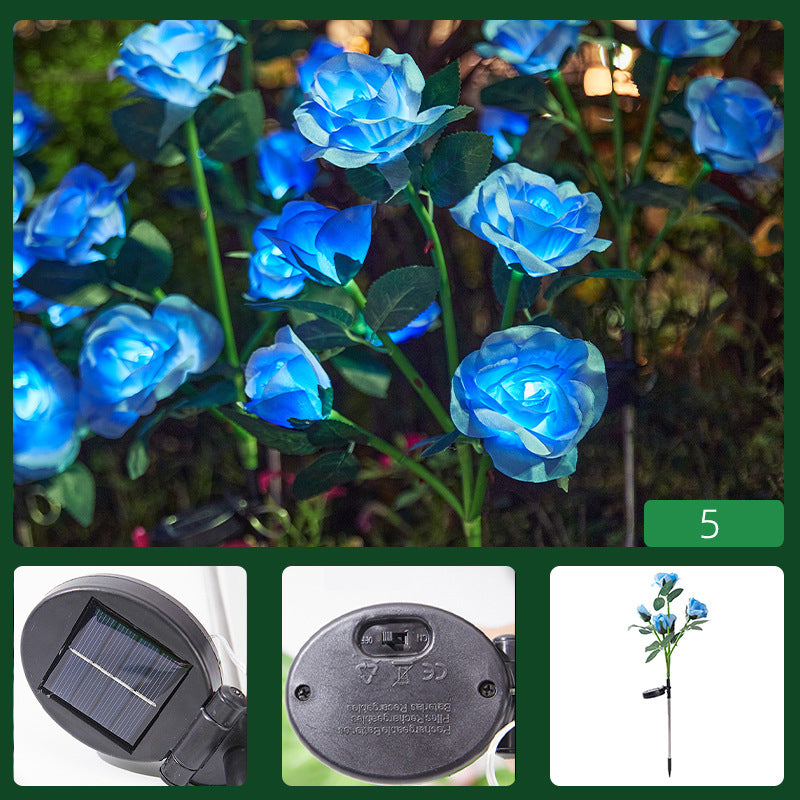 Solar Powered Rose Flower Stake Lights