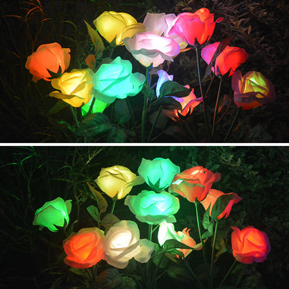 Solar Powered Rose Flower Stake Lights