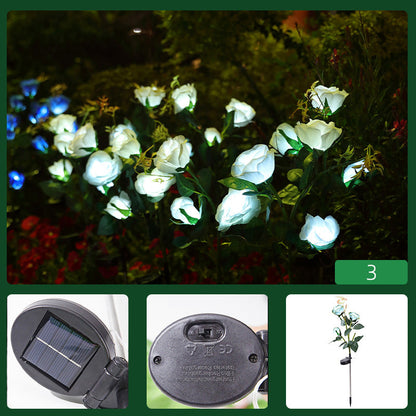 Solar Powered Rose Flower Stake Lights