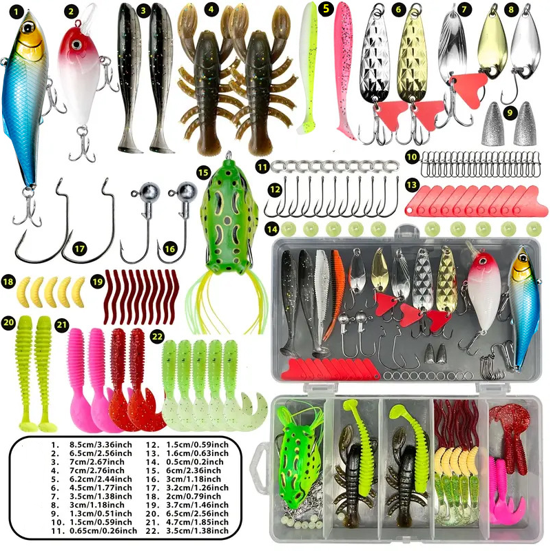 🔥Fishing Lures Set with Box☀️🎣