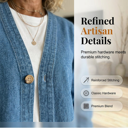 🧥New arrival 40% OFF!🍊Women's Classic Button Front Denim Jacket