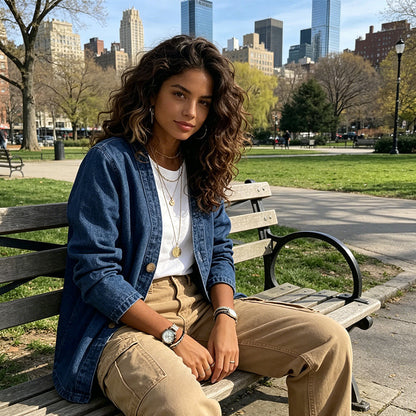 🧥New arrival 40% OFF!🍊Women's Classic Button Front Denim Jacket