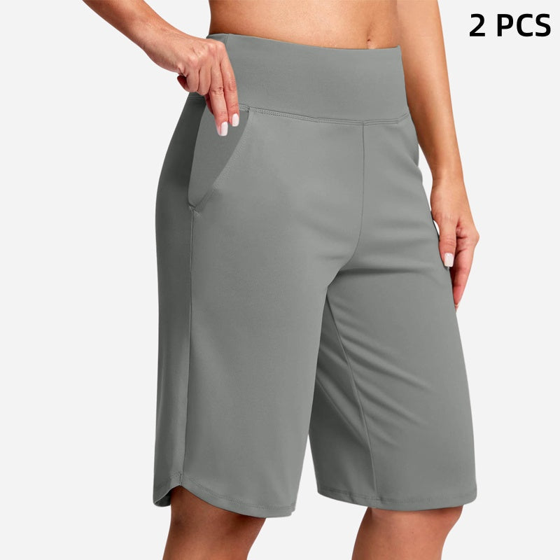 ⏰Summer Hot Sale 60% OFF🔥Women's High-Waist Yoga Shorts with Pockets