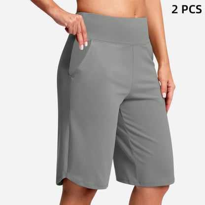 ⏰Summer Hot Sale 60% OFF🔥Women's High-Waist Yoga Shorts with Pockets