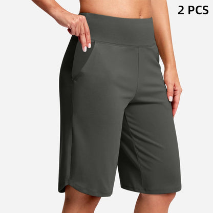 ⏰Summer Hot Sale 60% OFF🔥Women's High-Waist Yoga Shorts with Pockets