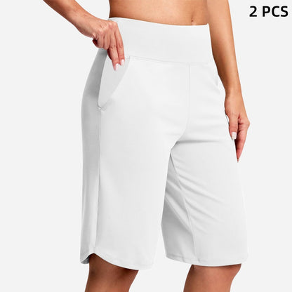 ⏰Summer Hot Sale 60% OFF🔥Women's High-Waist Yoga Shorts with Pockets