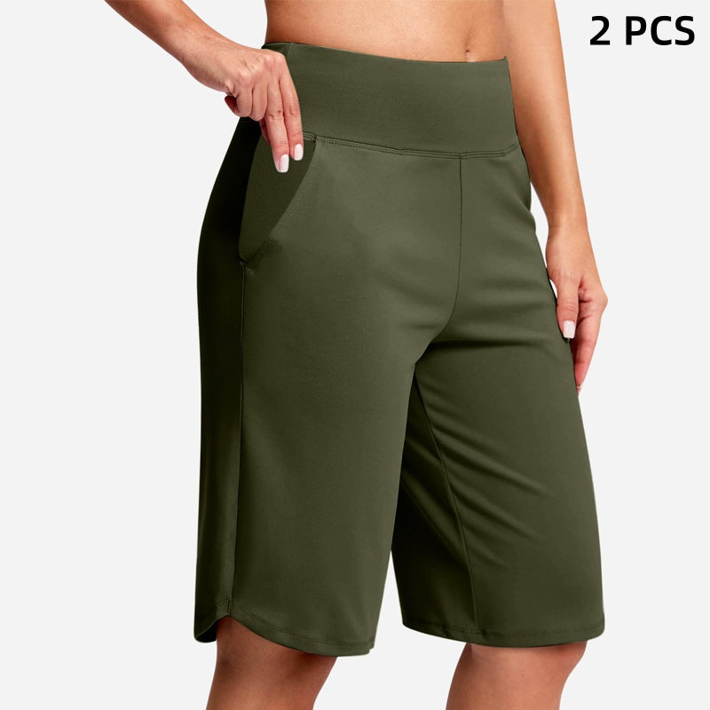 ⏰Summer Hot Sale 60% OFF🔥Women's High-Waist Yoga Shorts with Pockets
