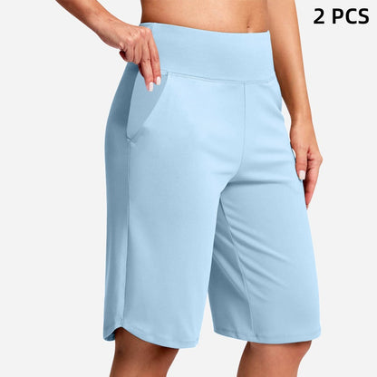 ⏰Summer Hot Sale 60% OFF🔥Women's High-Waist Yoga Shorts with Pockets