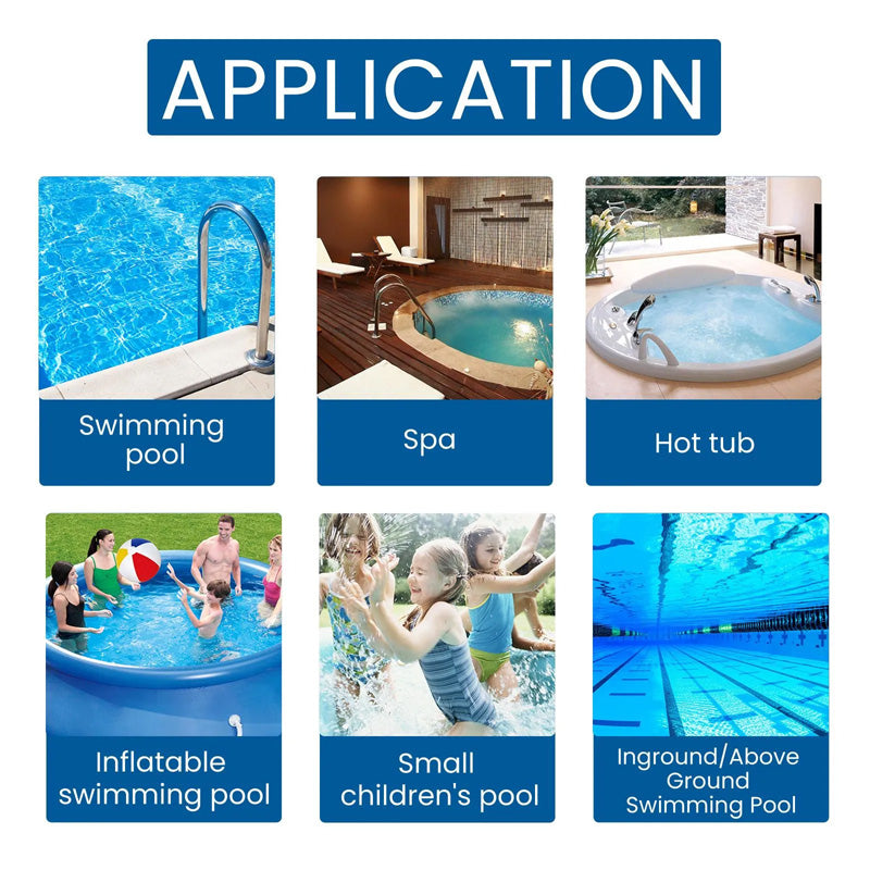 Pool Cleaning Chlorine Tablets - Algae Control & Water Clarify