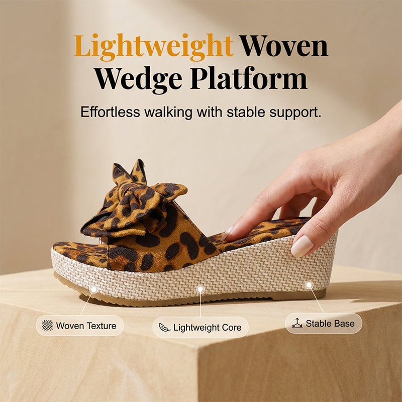 Women's Bow-Knot Wedge Platform Sandals