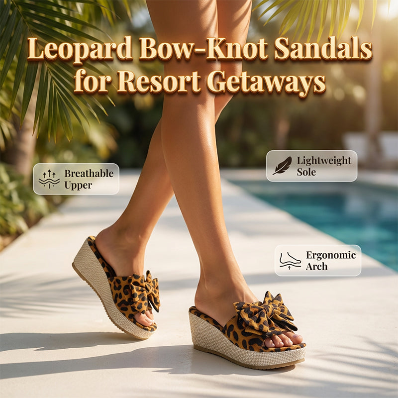 Women's Bow-Knot Wedge Platform Sandals