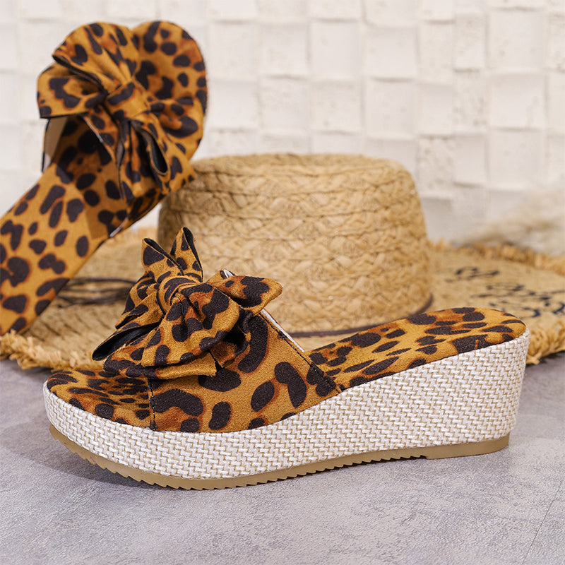 Women's Bow-Knot Wedge Platform Sandals