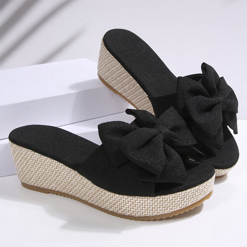 Women's Bow-Knot Wedge Platform Sandals
