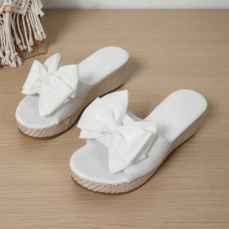 Women's Bow-Knot Wedge Platform Sandals