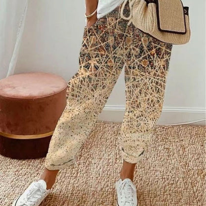 Women's Printed Multicolor Casual Pants