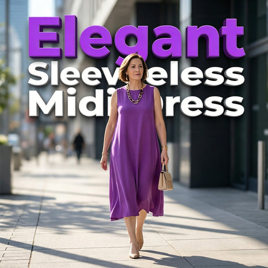 Women's Round Neck Sleeveless Dress