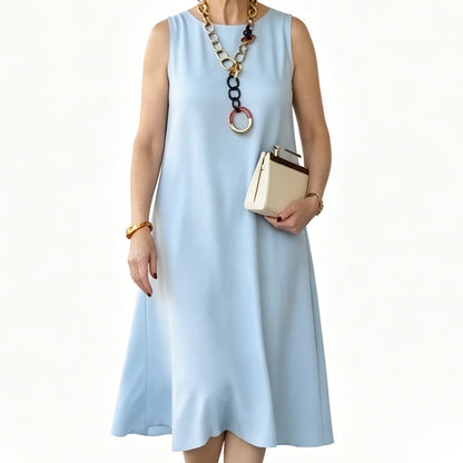 Women's Round Neck Sleeveless Dress