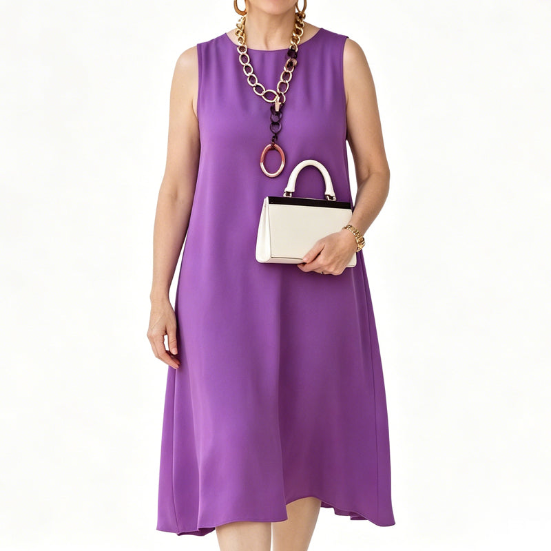 Women's Round Neck Sleeveless Dress