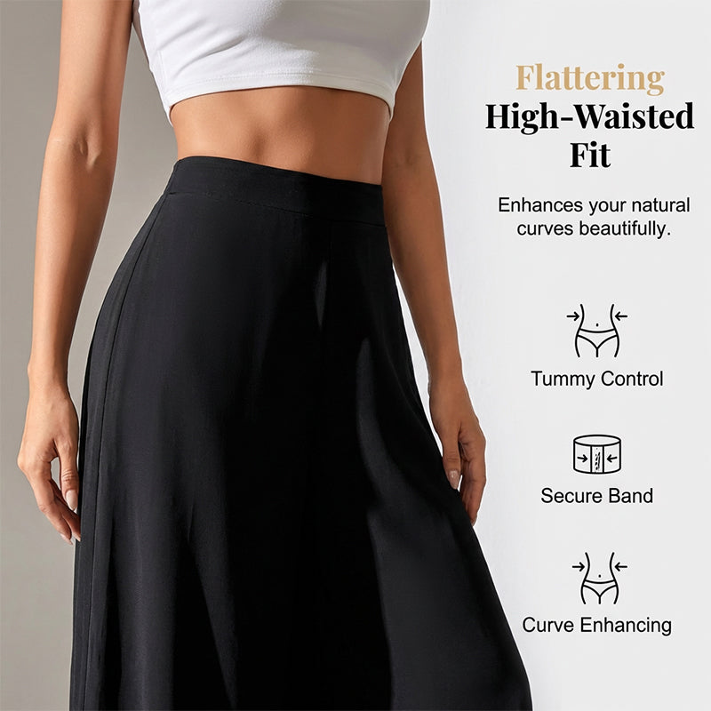 Women's Flowy Chiffon Wide-Leg Pants