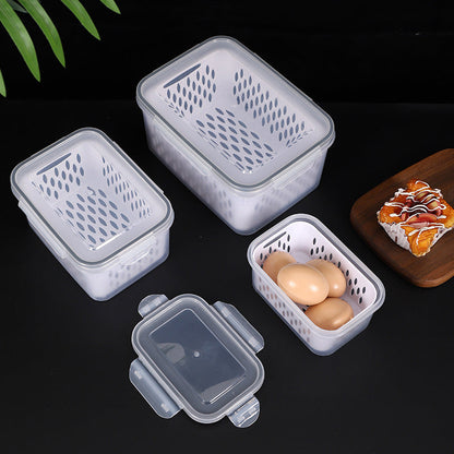 🍇 3-Pack Berry Keeper for Fridge | Fruit Containers with Drain Tray | Keeps Produce Dry & Fresh Longer