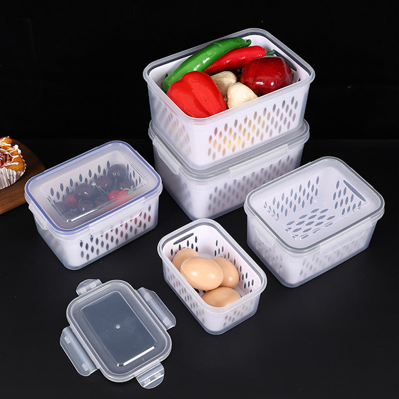 🍇 3-Pack Berry Keeper for Fridge | Fruit Containers with Drain Tray | Keeps Produce Dry & Fresh Longer
