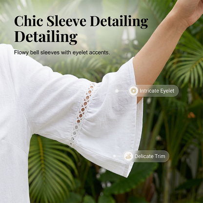 🔥Limited-time offer - Women's Summer V-Neck Jumpsuit with Bell Sleeves