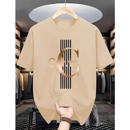 Men's Bold Letter Graphic Print T-Shirt