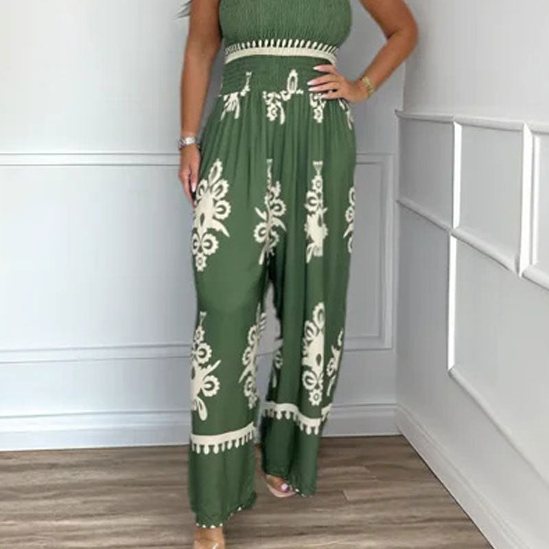 🥳2026 HOT SALE 50% OFF! 🥳💞Women's Sleeveless Halter Wide-leg Jumpsuit
