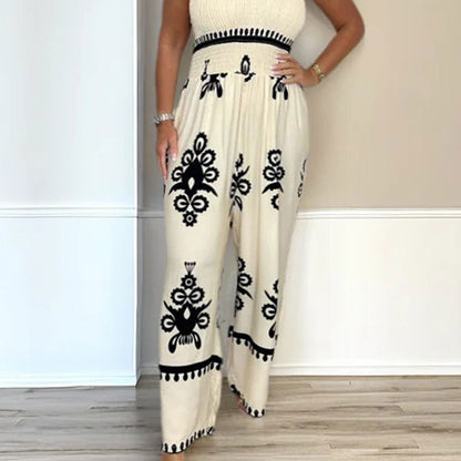 🥳2026 HOT SALE 50% OFF! 🥳💞Women's Sleeveless Halter Wide-leg Jumpsuit