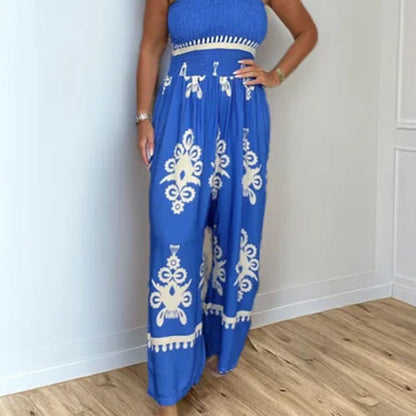 🥳2026 HOT SALE 50% OFF! 🥳💞Women's Sleeveless Halter Wide-leg Jumpsuit