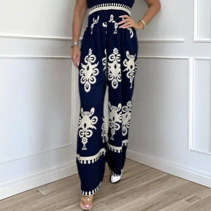 🥳2026 HOT SALE 50% OFF! 🥳💞Women's Sleeveless Halter Wide-leg Jumpsuit