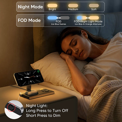 3-in-1 Foldable Magnetic Wireless Charger Stand