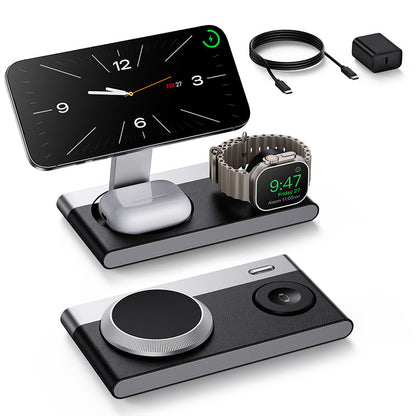 3-in-1 Foldable Magnetic Wireless Charger Stand