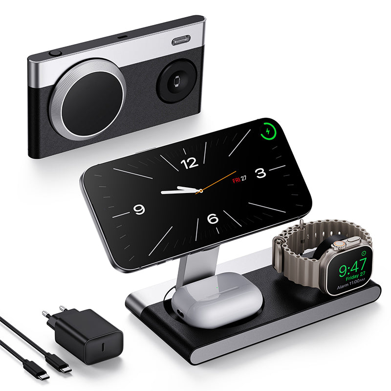 3-in-1 Foldable Magnetic Wireless Charger Stand