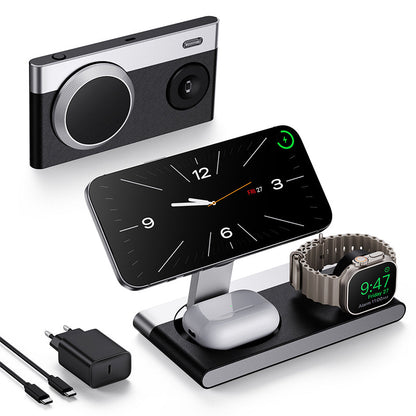 3-in-1 Foldable Magnetic Wireless Charger Stand