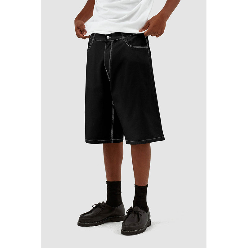 Men's Casual Wide-Leg Denim Shorts