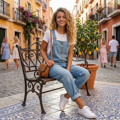 👖Women's Casual Baggy Denim Overalls with Pockets– Relaxed Style, All-Day Comfort✨