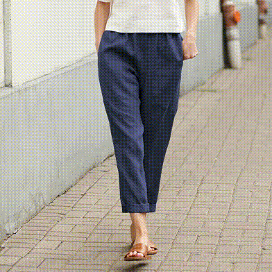 🔥Linen-cotton women's large size loose pants